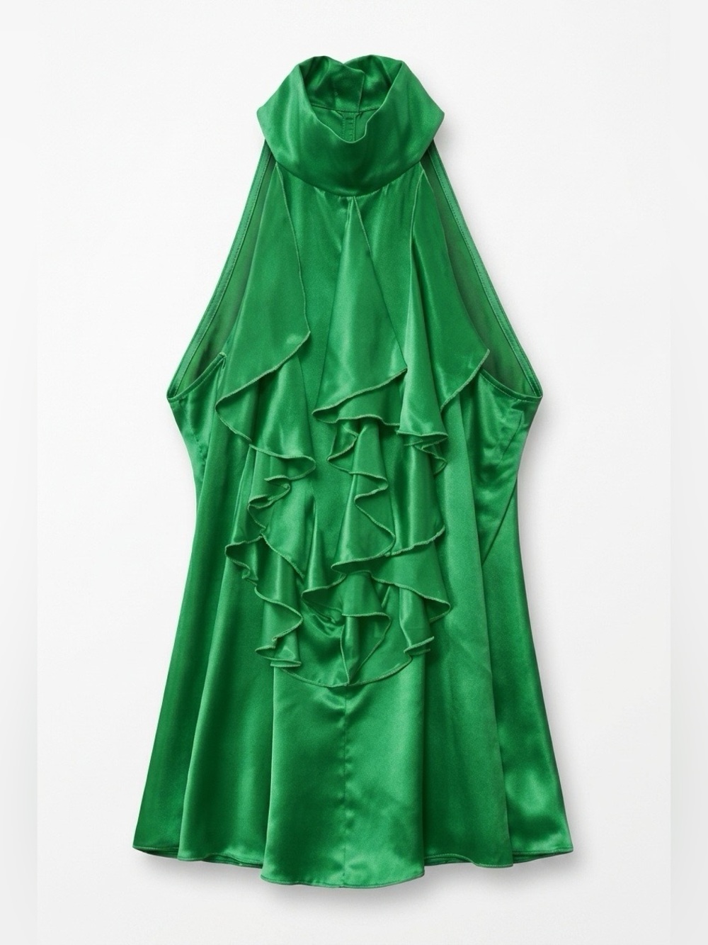 Parker Emerald Satin Top